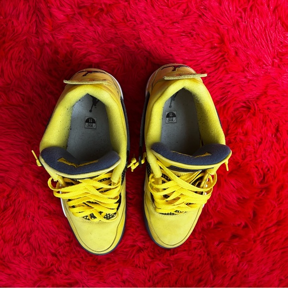 Jordan Retro 4 Lightning. Used, 100% Authentic. - Picture 2 of 5